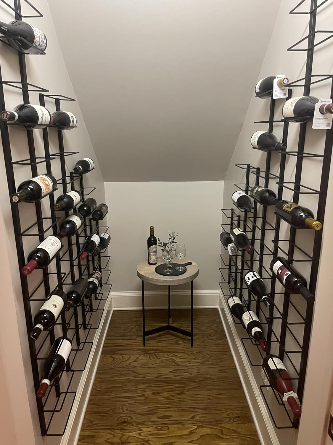TheRackCo Wall Series - 9 Bottle Wine Rack with Opener