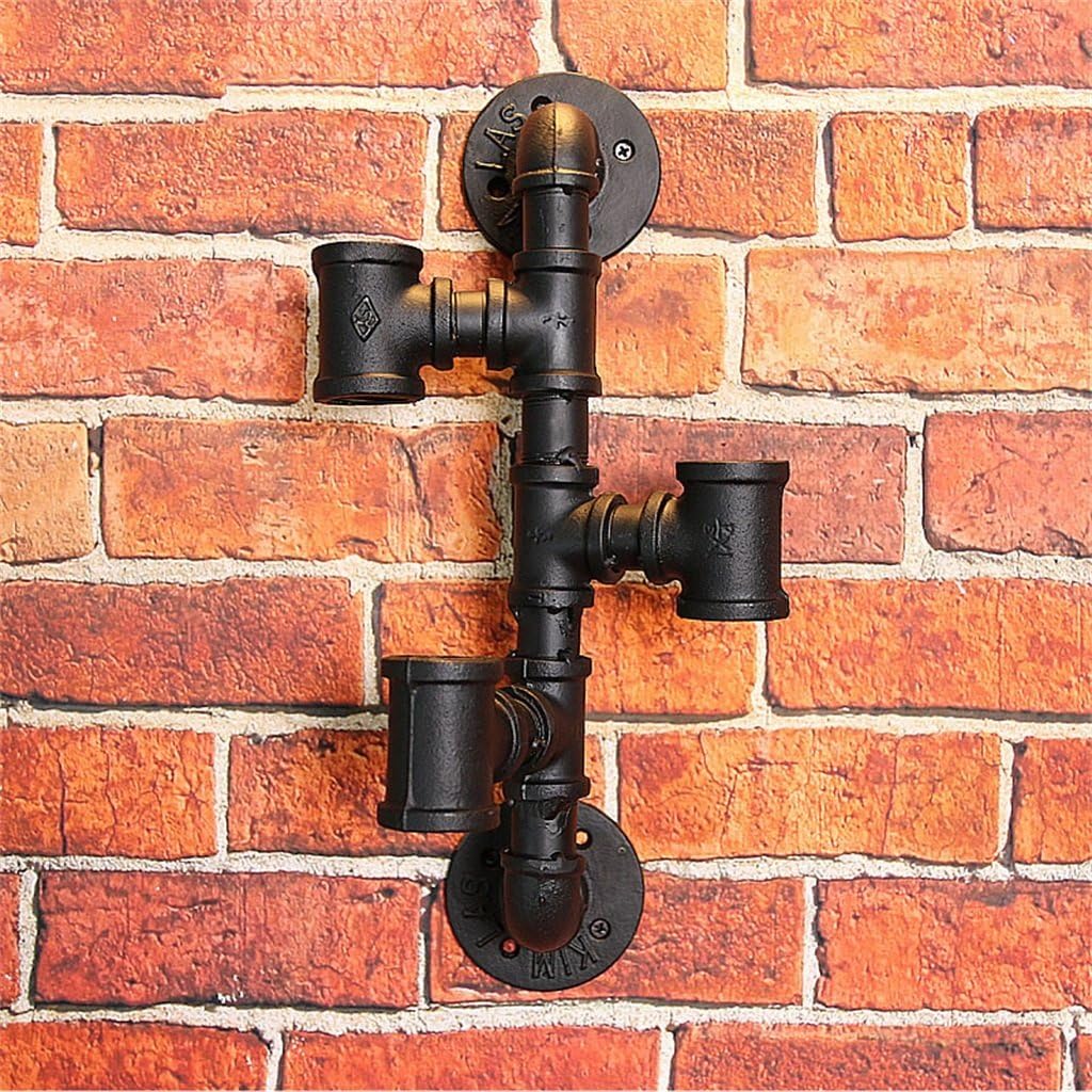 LUNEZY Vintage Wine Rack Wall Mounted Metal