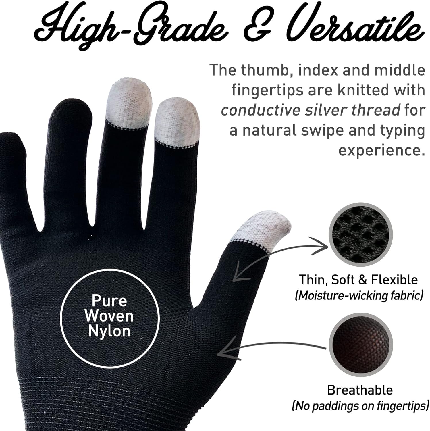 Smart Touch Lite Indoor Outdoor Touchscreen Gloves