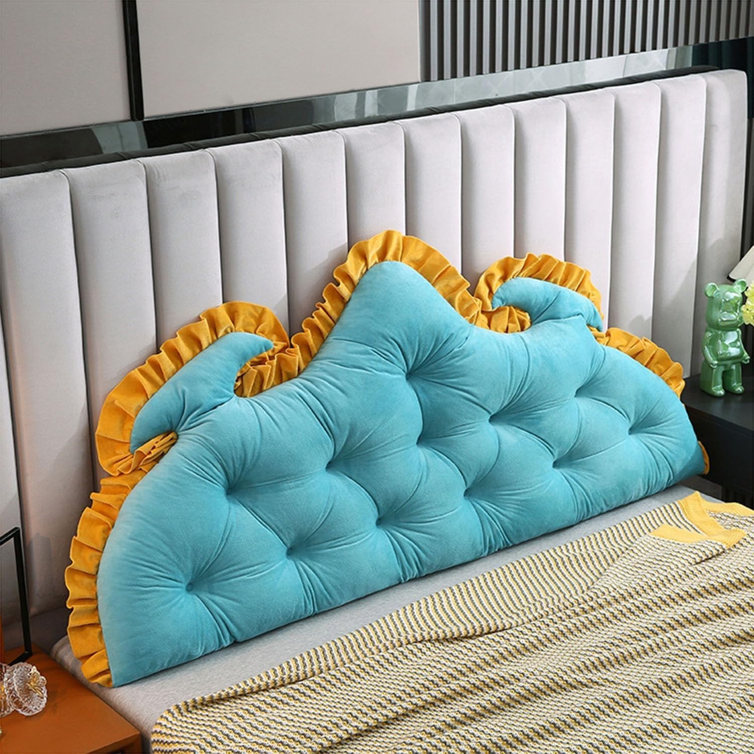 HACSYP Headboard Wedge Pillow - Reading Back Support Cushion