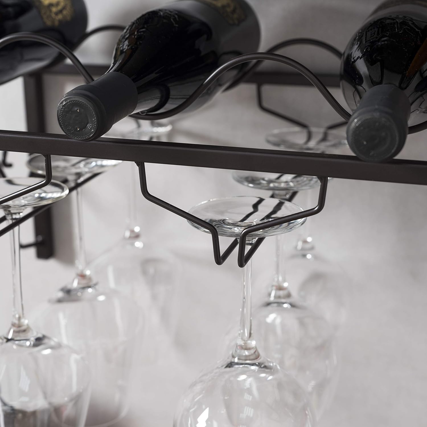 Home Zone Living Wine Rack - Freestanding 6-Bottle Storage