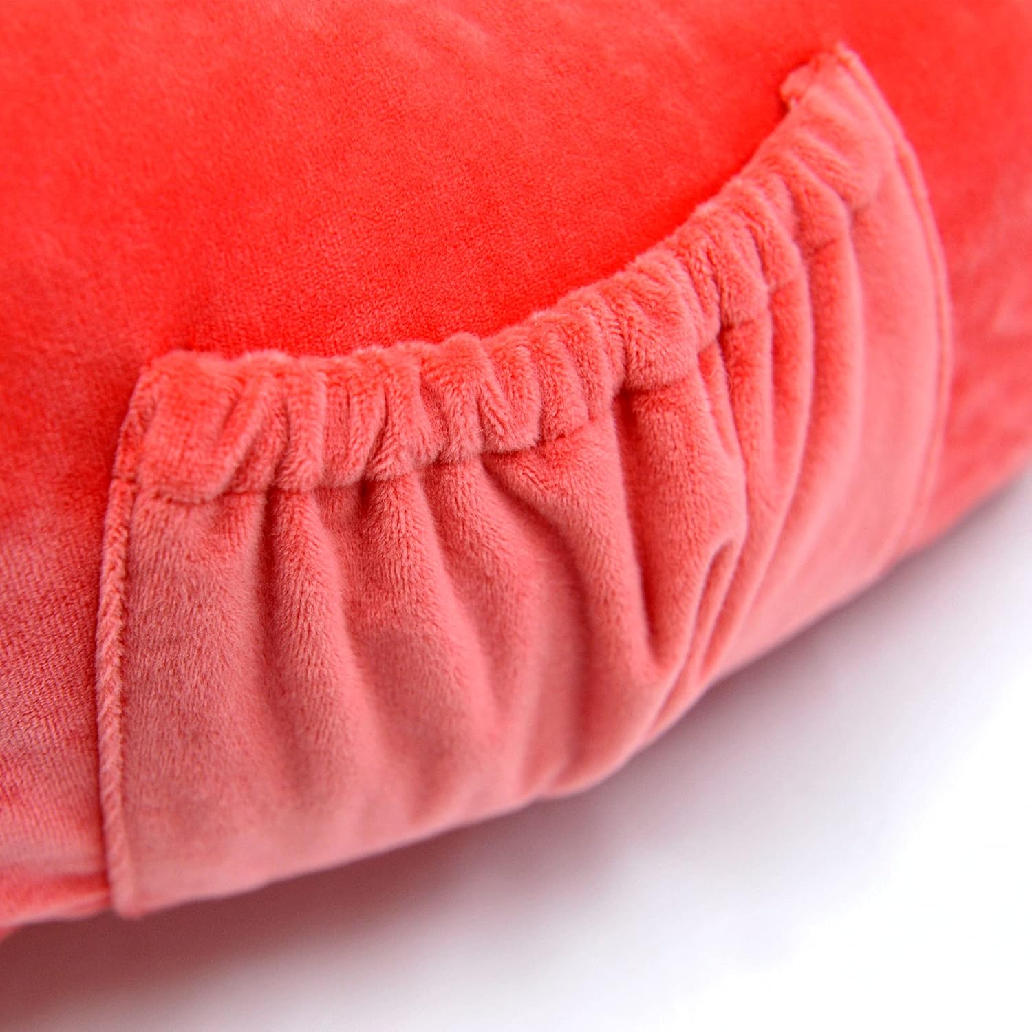 BYTIDE Bright Pink Reading Bed Rest Pillow with Arms and Pockets