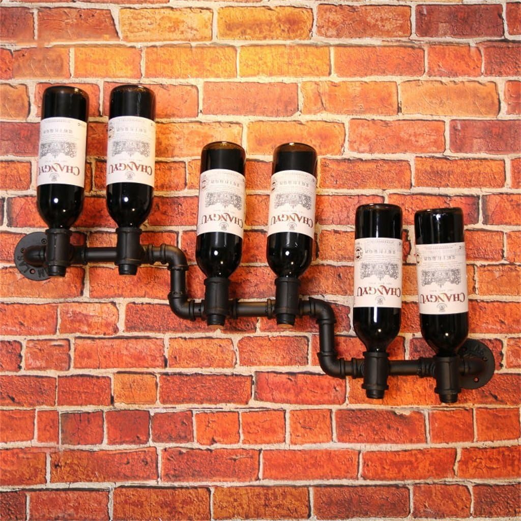 LUNEZY Wall Holder Wine Racks Metal Vintage