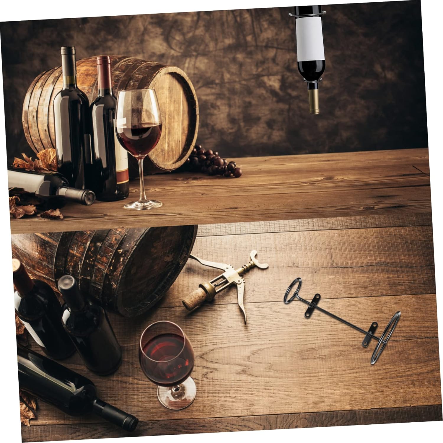 PRETYZOOM 6pcs Iron Wine Rack Display Holder