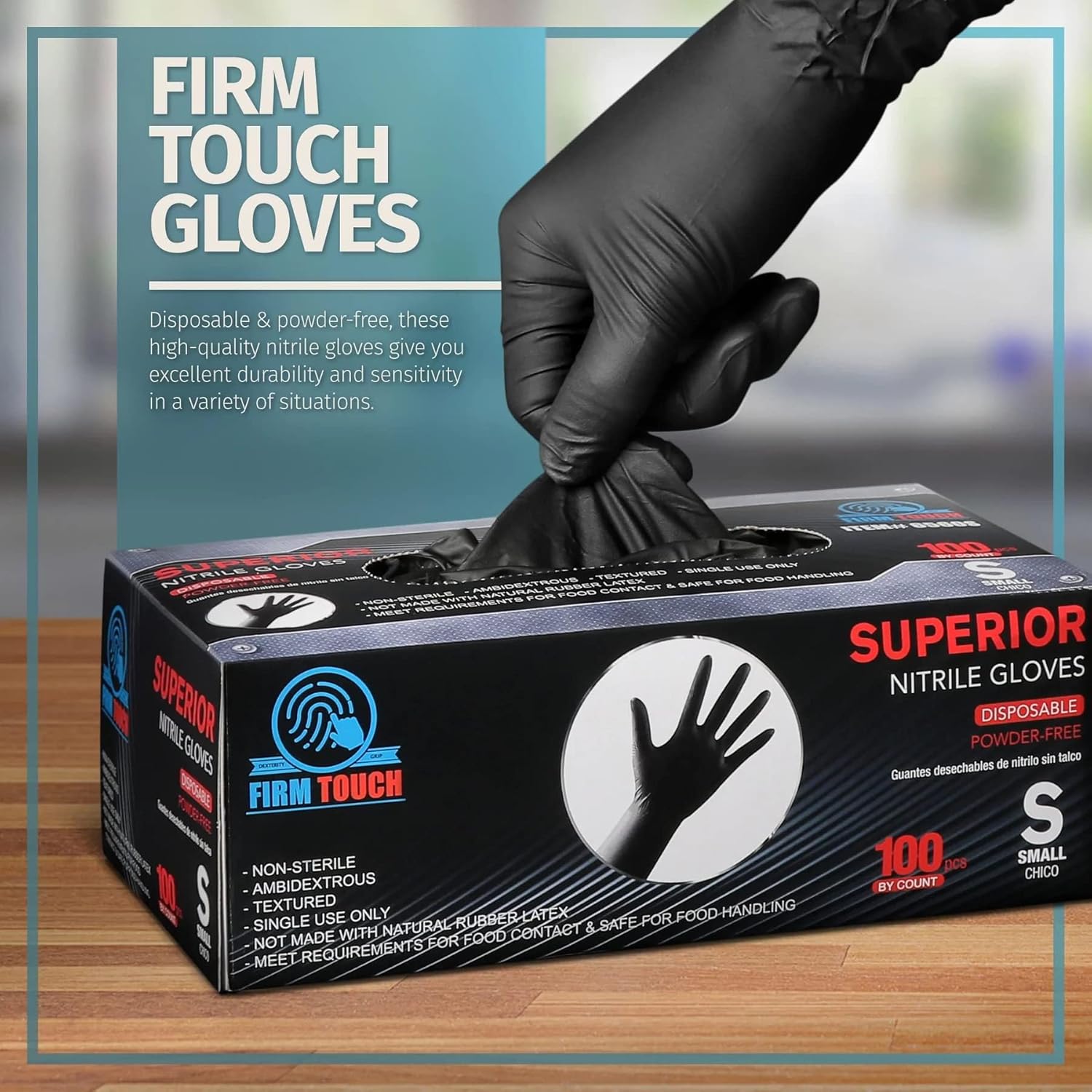 Glove Station Disposable Nitrile Gloves 100-Count 1