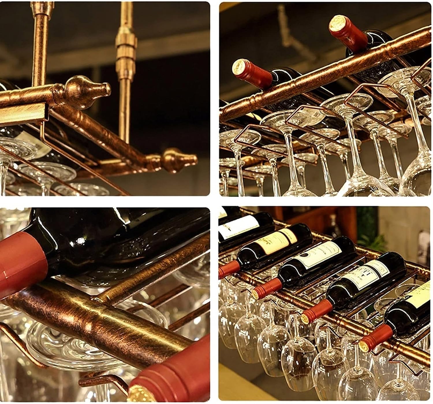 ZJDYDY Wall-Mounted Wine Rack with Adjustable Design