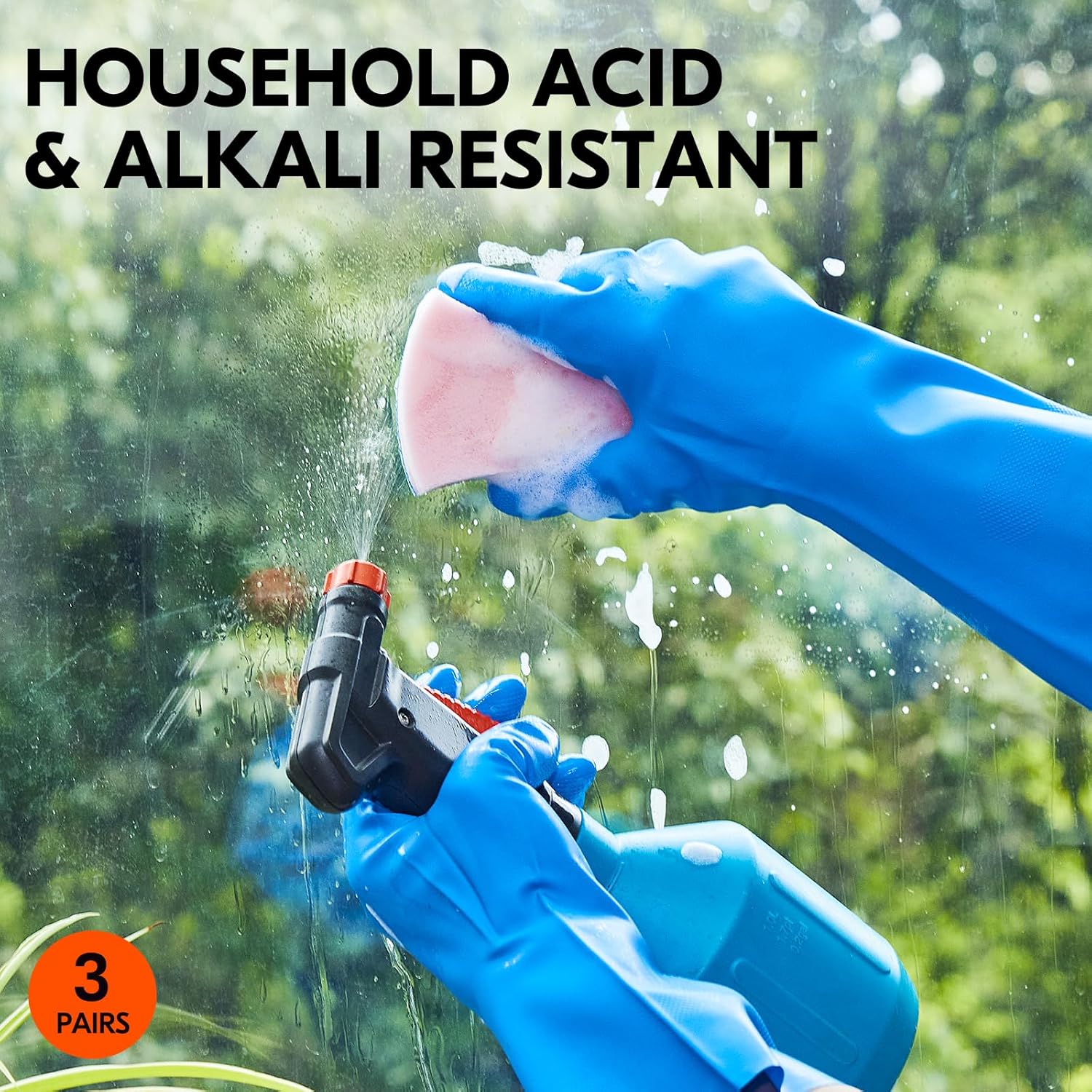 Vgo Reusable Heavy Duty Nitrile Gloves