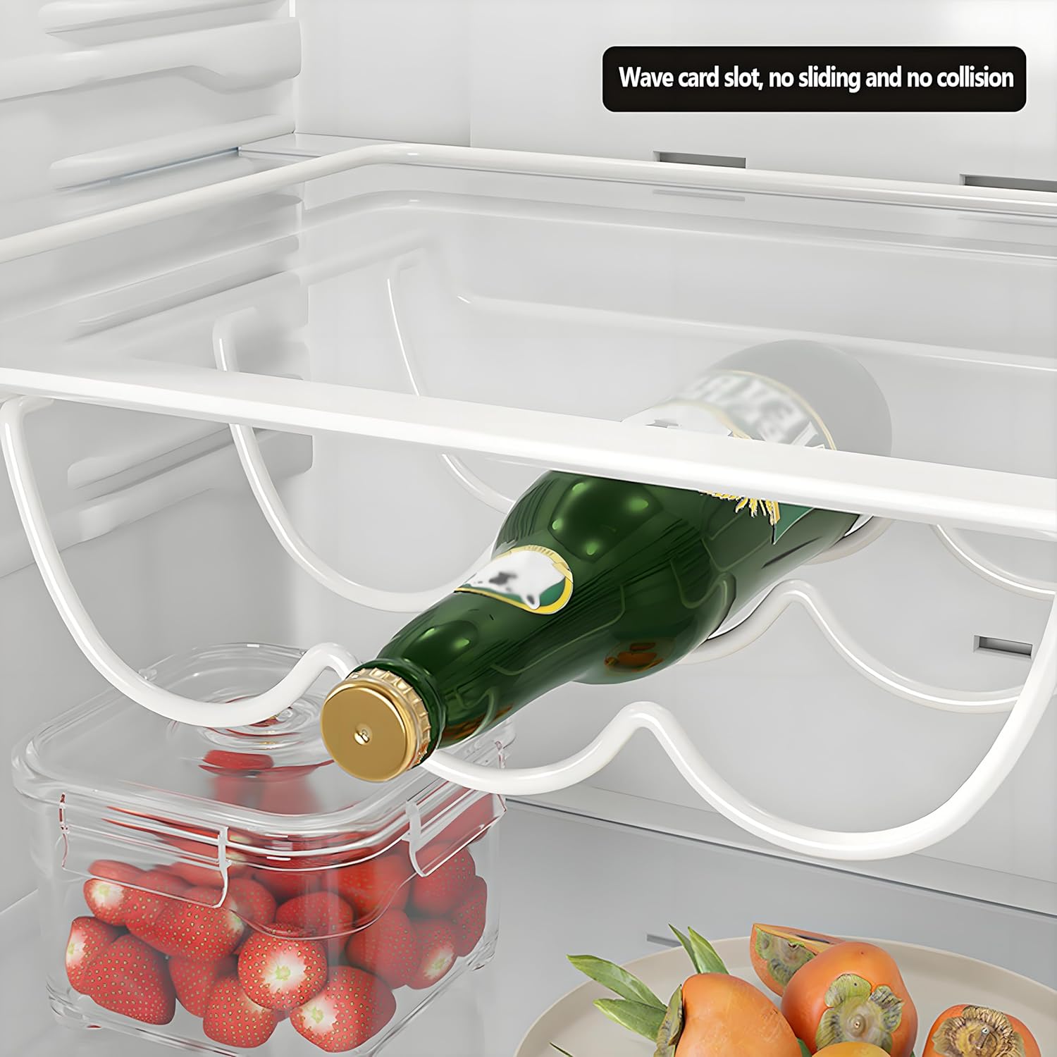 Space-Saving Iron Wine Rack for Kitchen Storage