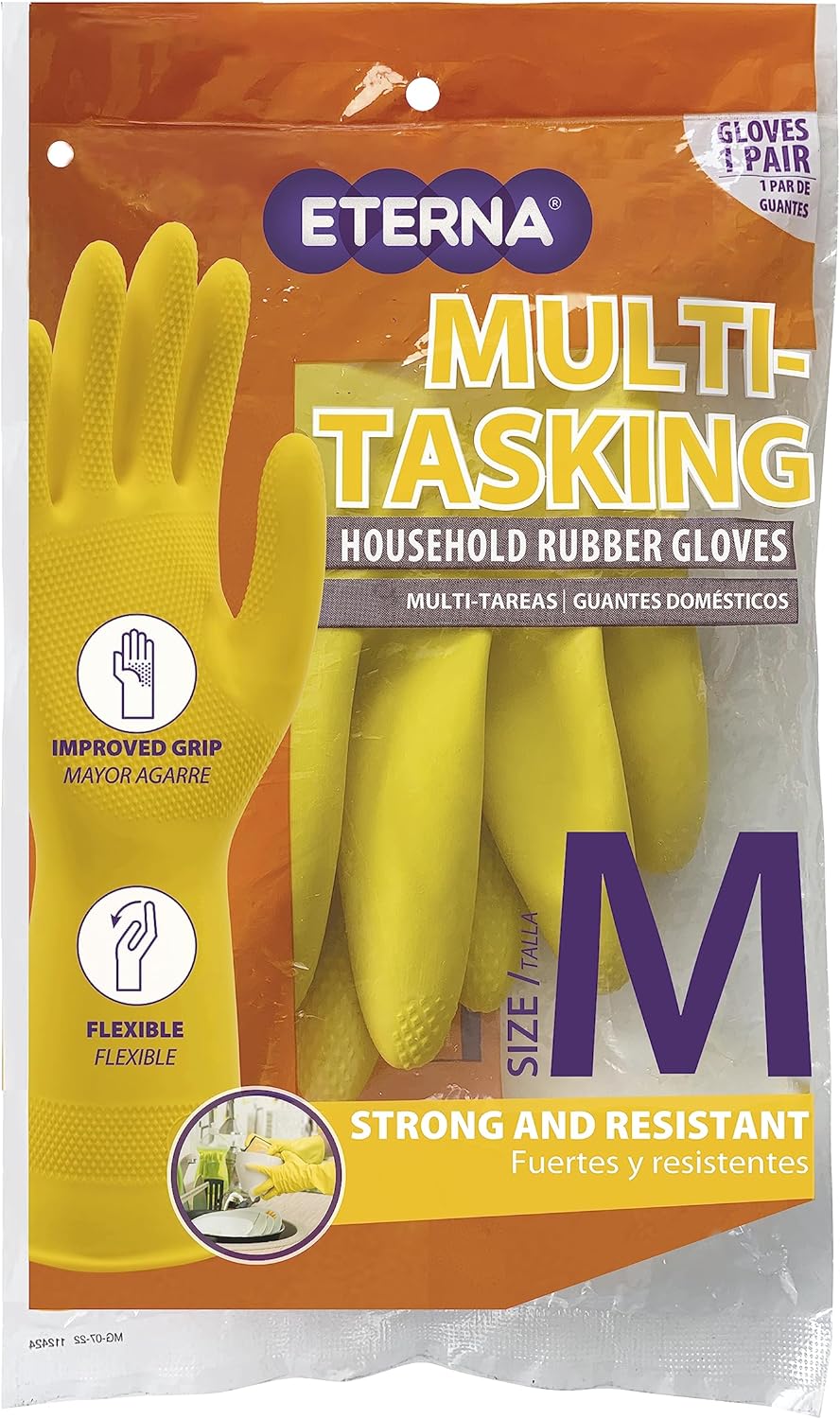 ETERNA Rubber Gloves for Home Cleaning