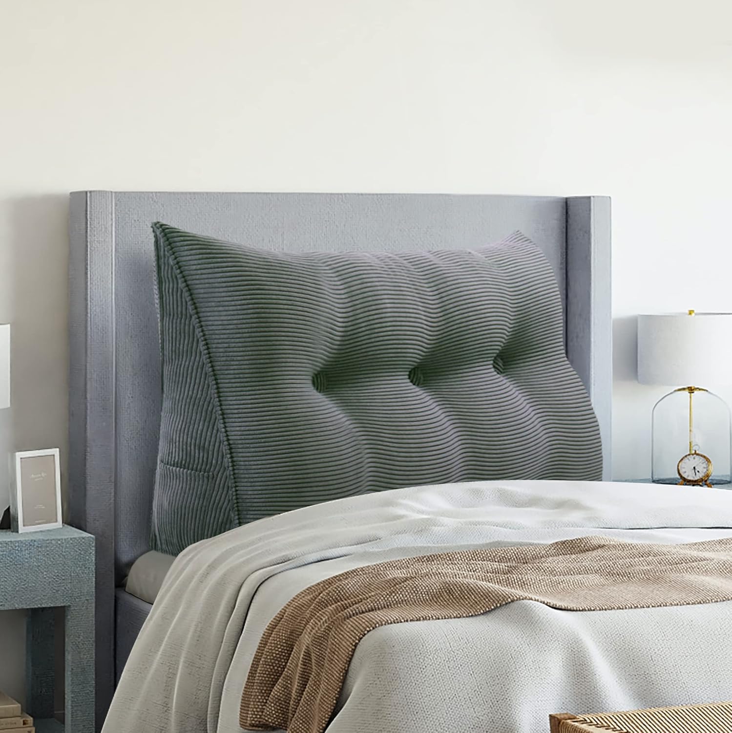 Homecozy Wedge Headboard Pillow 39in Dark Gray