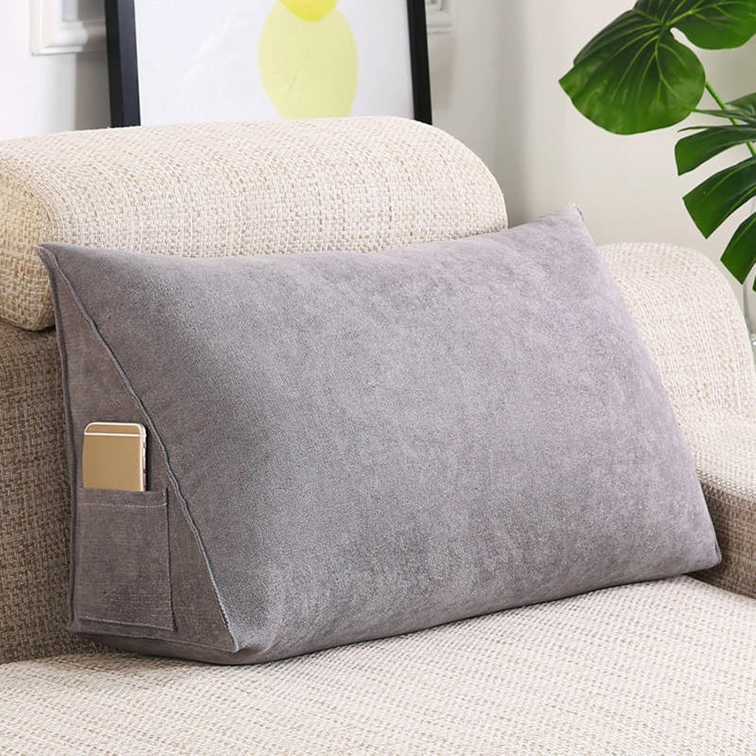 Multifunctional Reading Wedge with Detachable Cushion 70x35x20cm 1