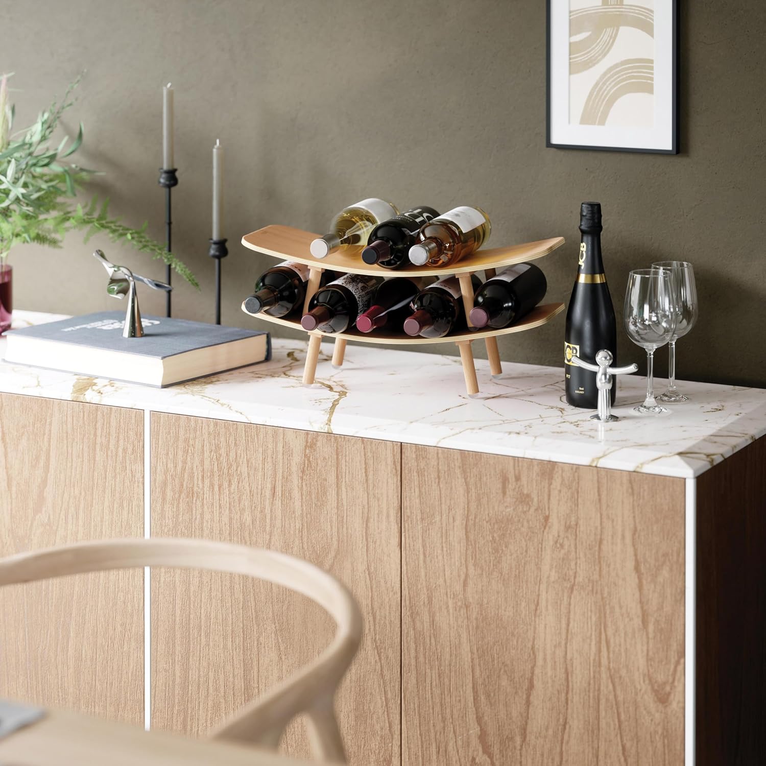 Umbra Vinola Wine Rack Natural 1