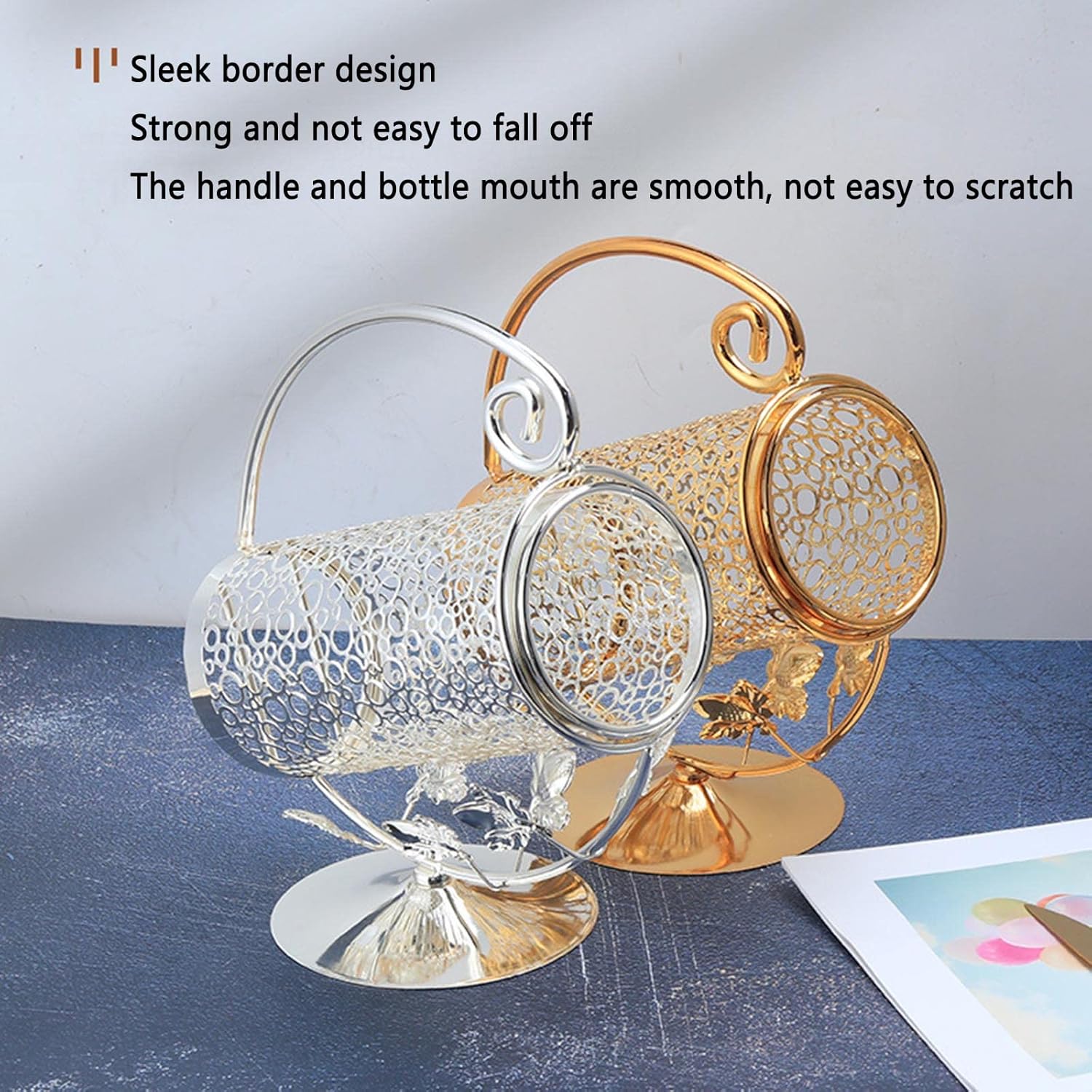 JUSHZ Wall-Mounted Wine Rack Holder