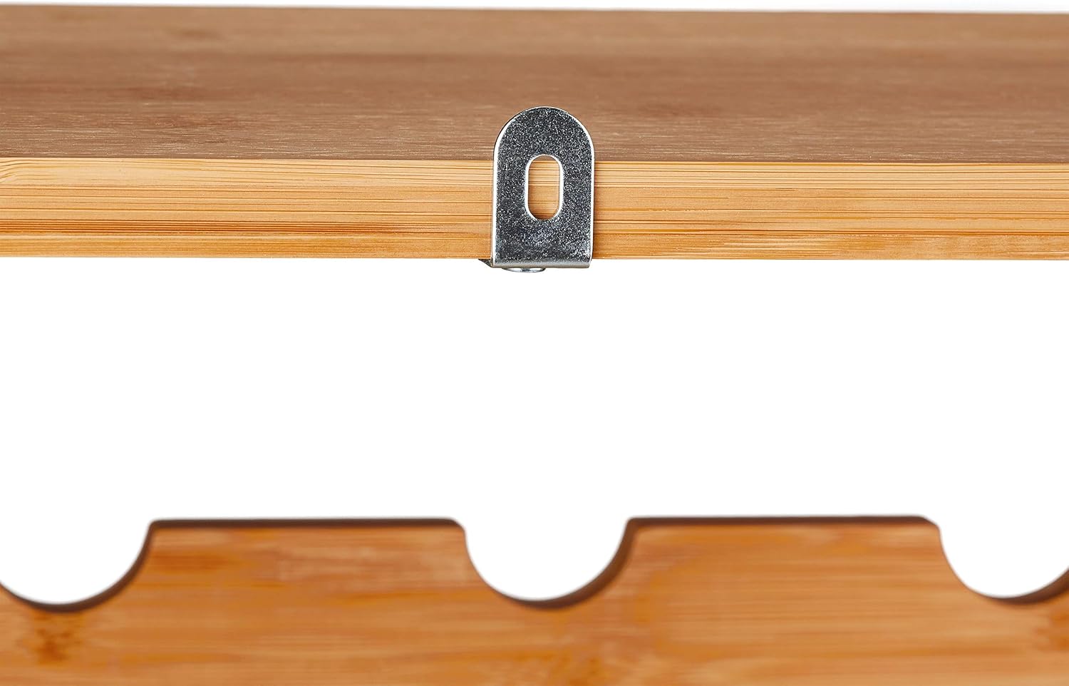 Relaxdays Natural Wine Rack 94 x 47 x 29 cm