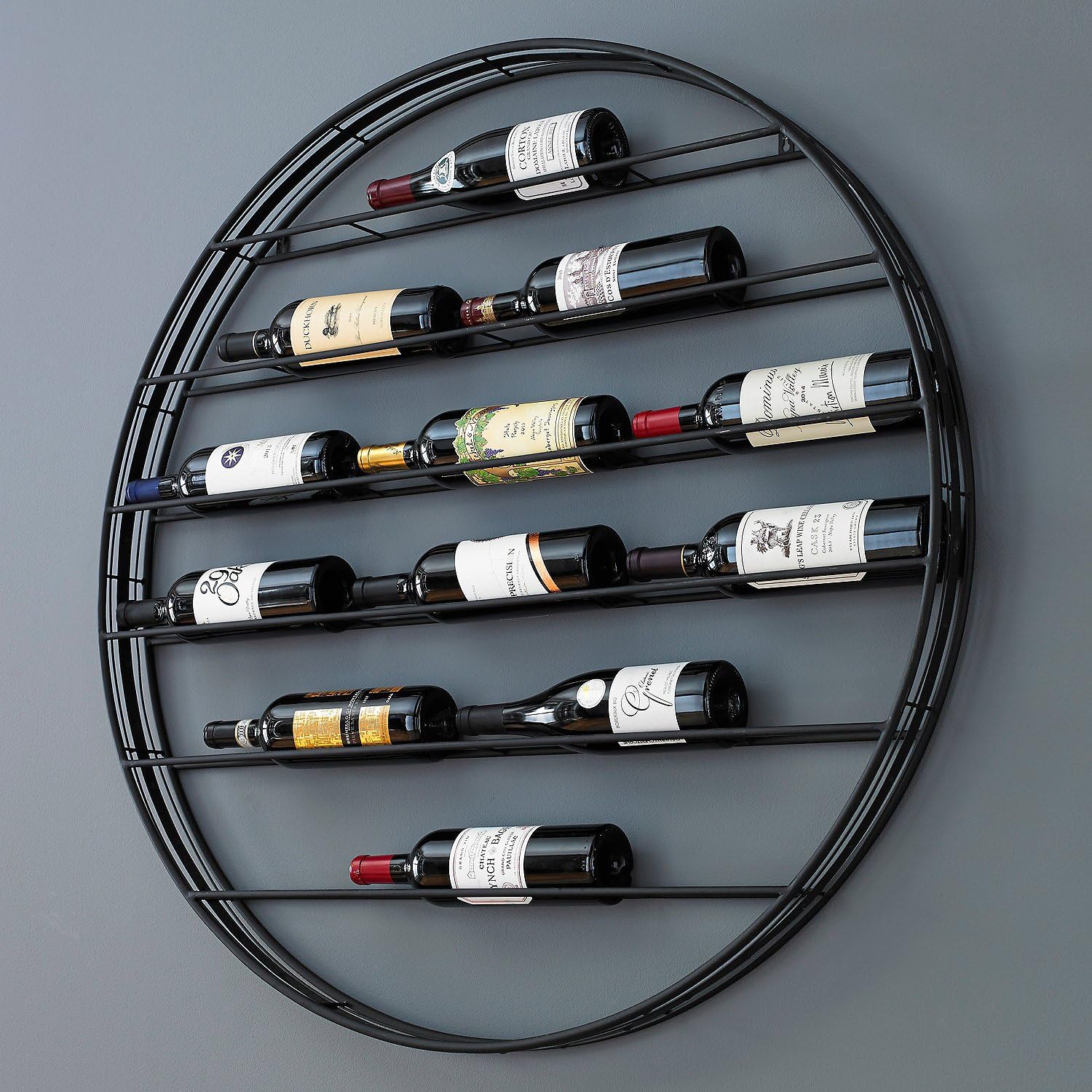 Wine Enthusiast 12-Bottle Wall Display Wine Rack