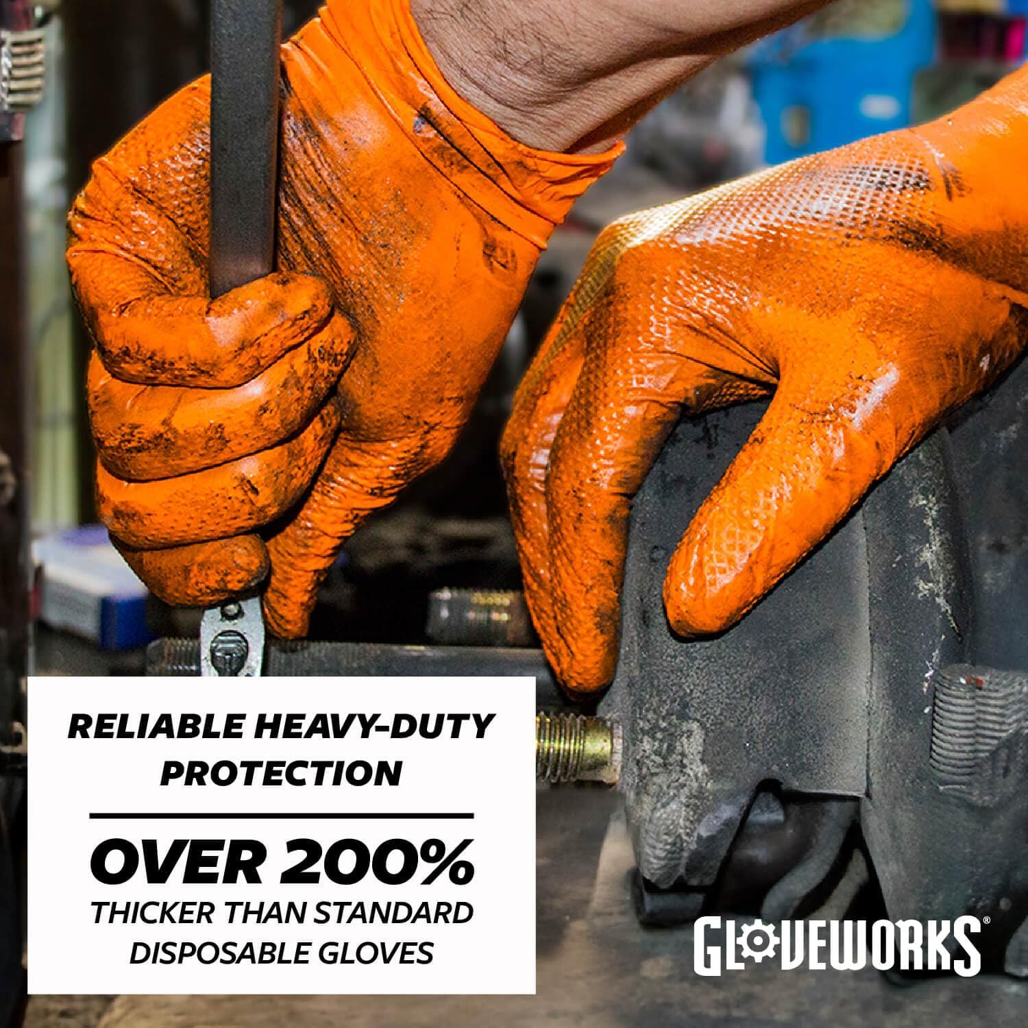 GLOVEWORKS HD Nitrile Gloves 8 Mil
