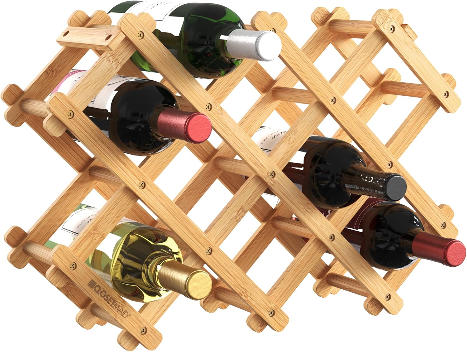 ClosetMaid Bamboo Wine Rack for 8 Bottles