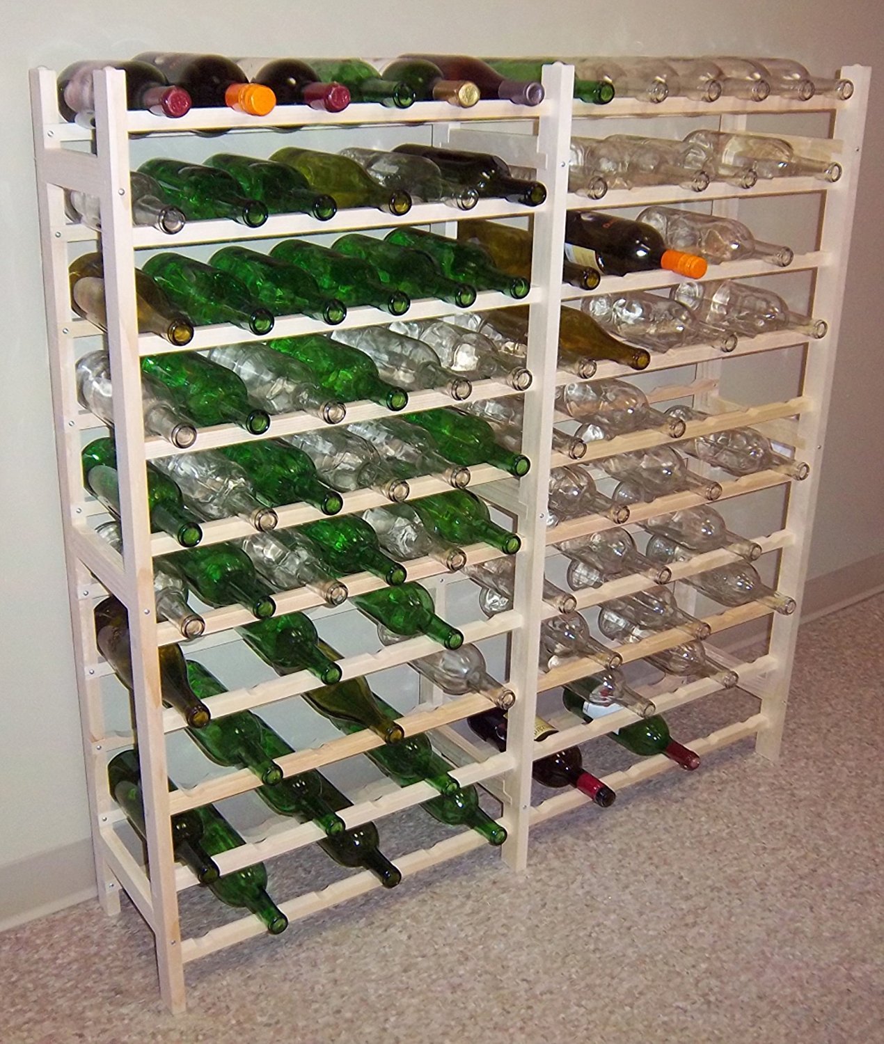 Vinland 120 Bottle Wine Rack 12x10 Freestanding 1