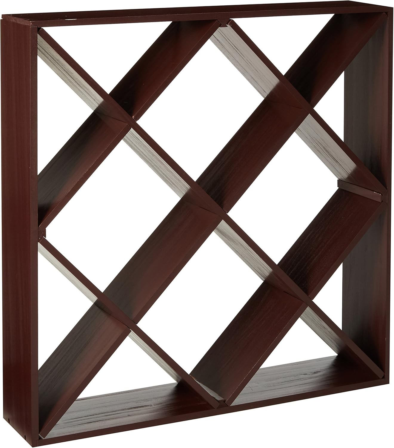 Wine Enthusiast Jumbo Bin 120 Bottle Wine Rack - Mahogany 1