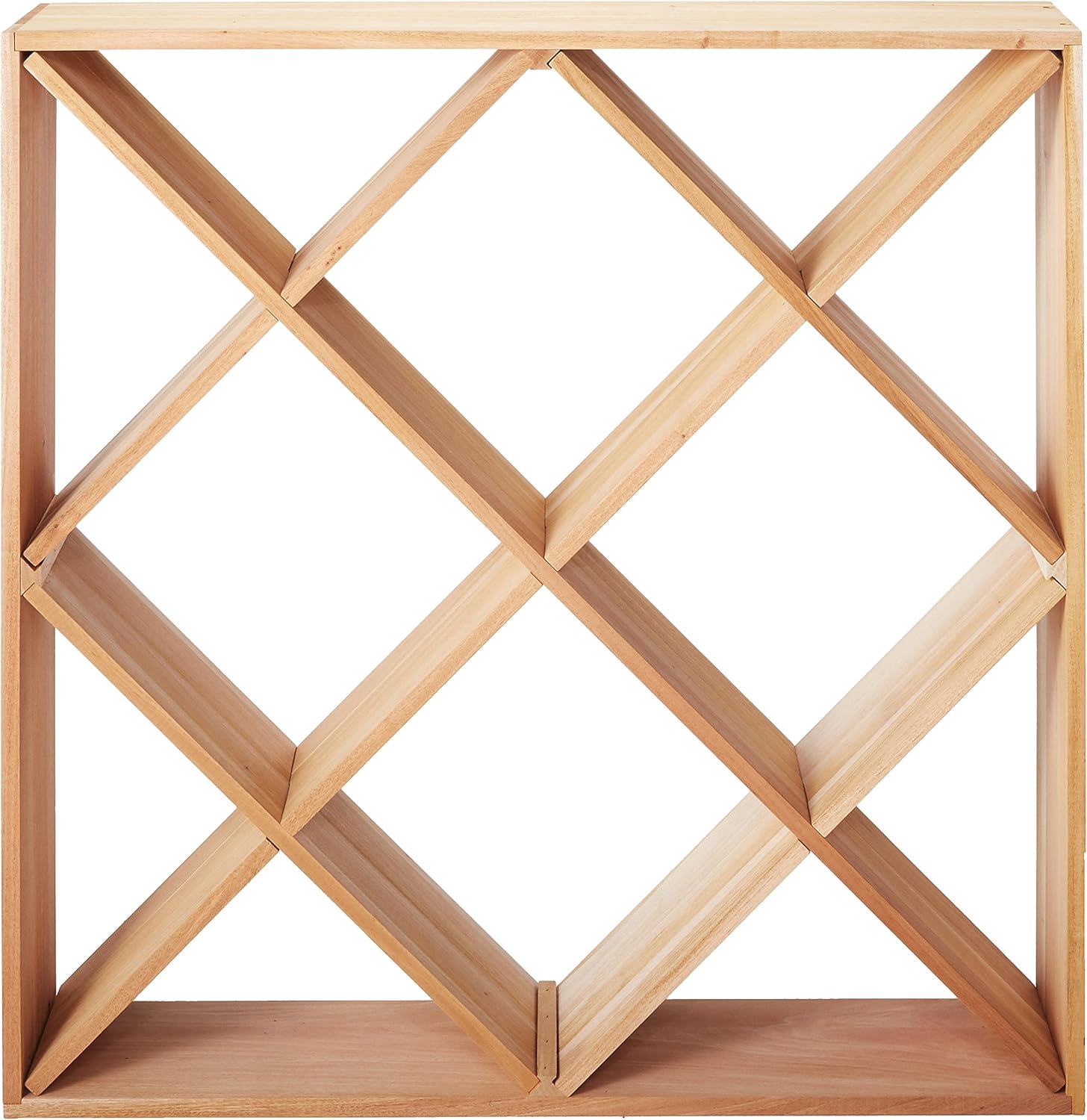 Wine Enthusiast Jumbo Bin 120 Bottle Wine Rack - Natural