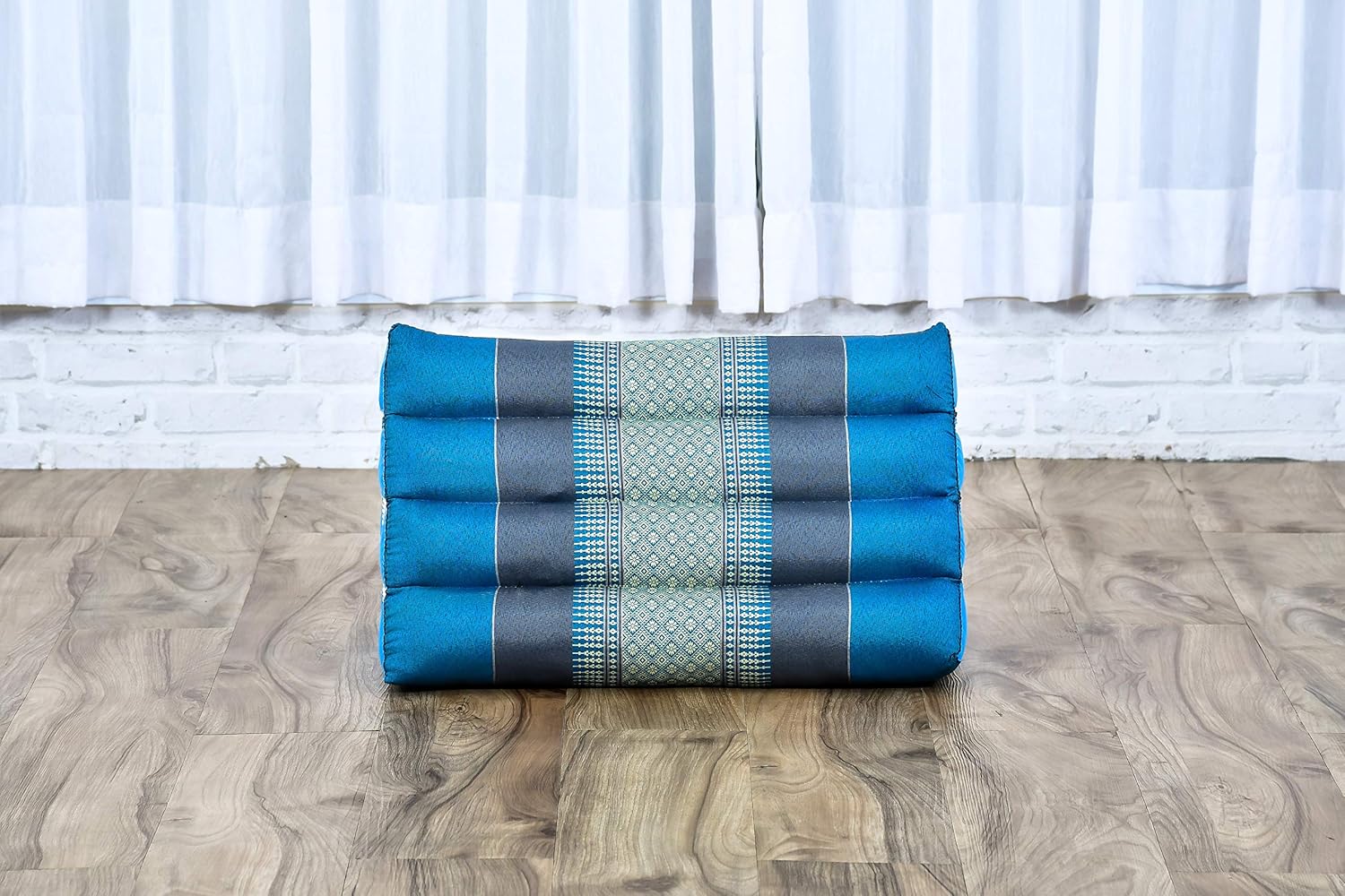 Leewadee Thai Triangle Cushion - Light Blue 20 x 13 x 13 Inches