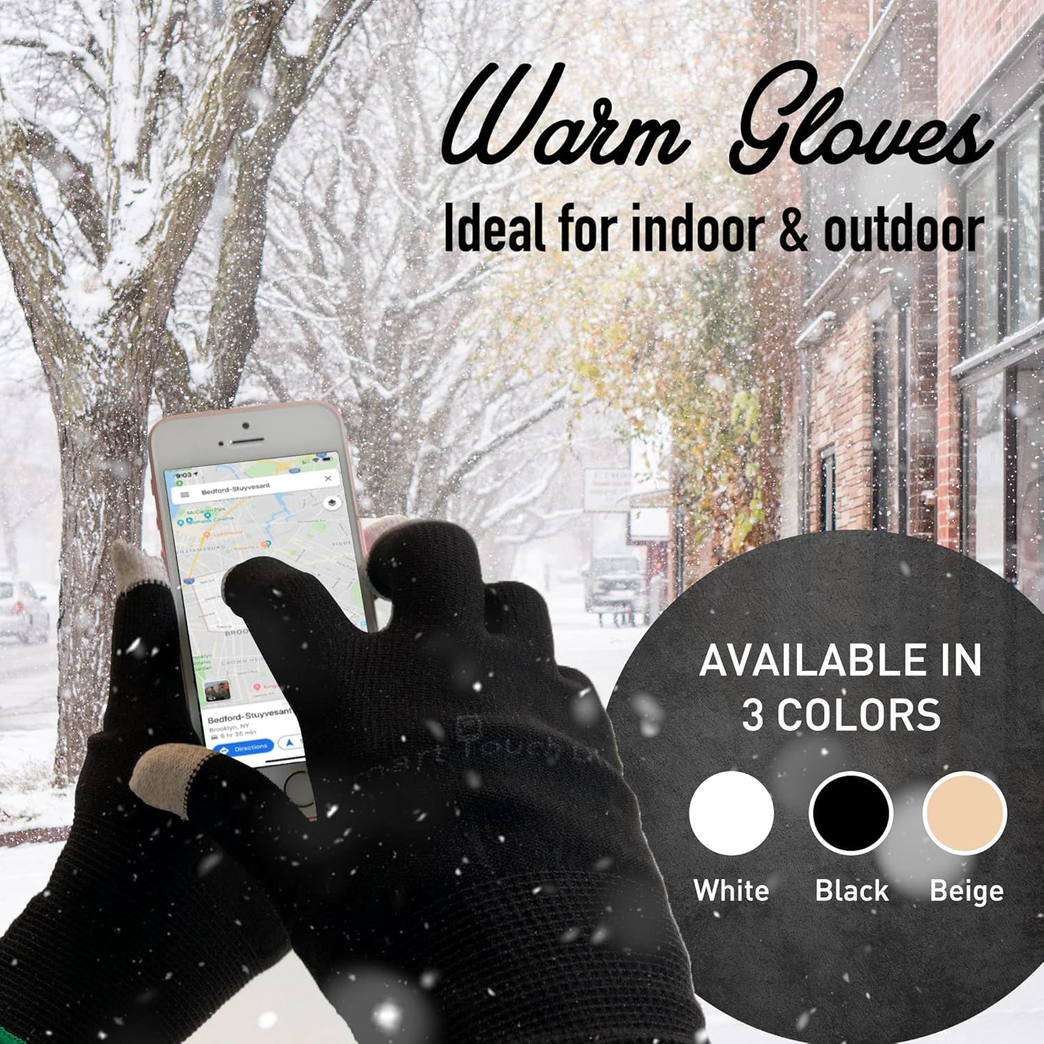 Smart Touch Lite Indoor Outdoor Touchscreen Gloves
