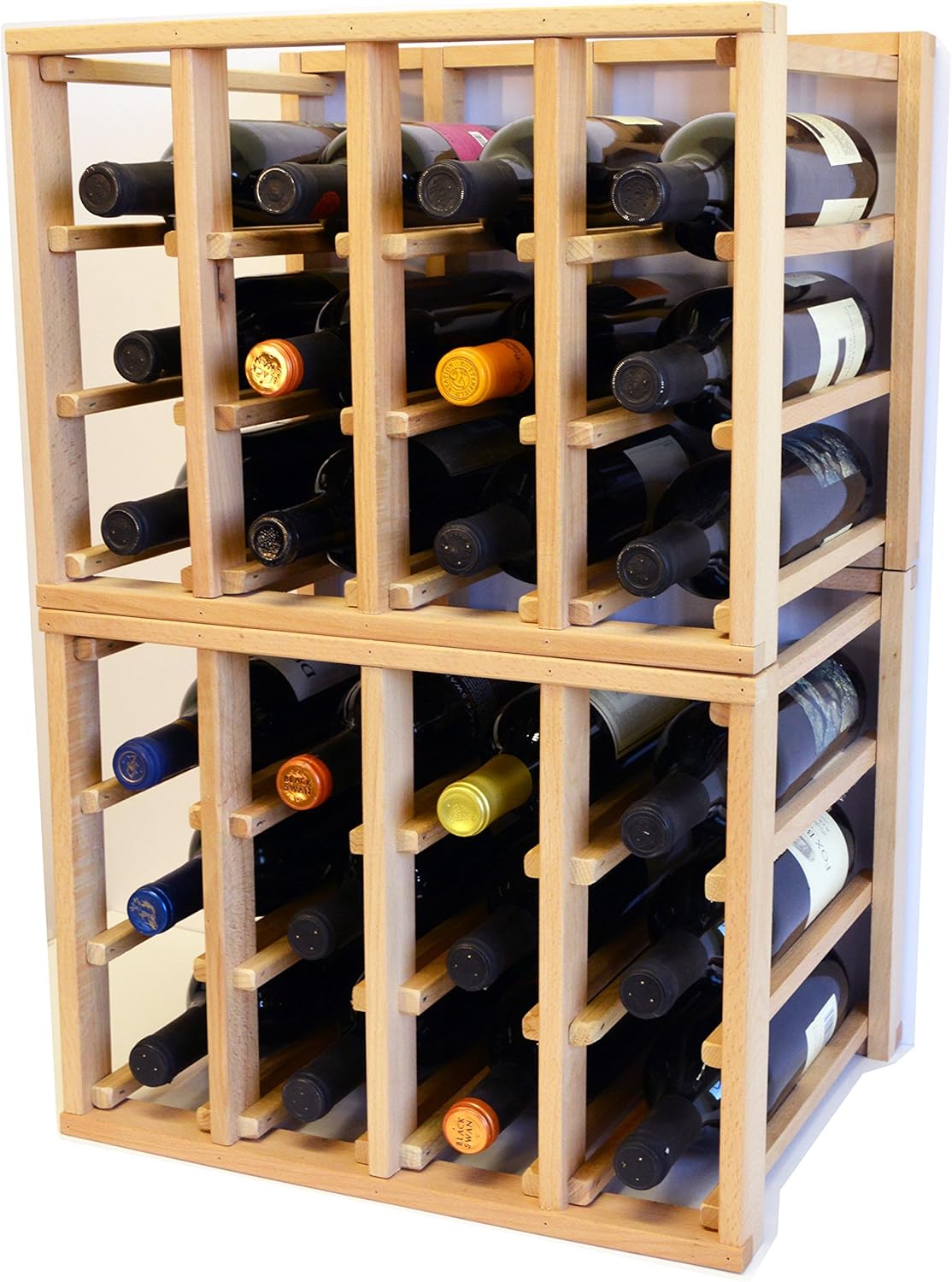 sfDisplaycomLLC 24-Bottle Wine Rack Stackable
