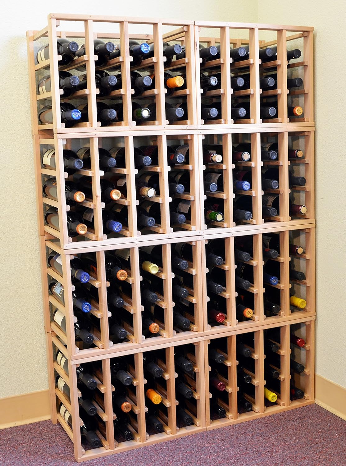 sfDisplaycomLLC 24-Bottle Wine Rack Stackable