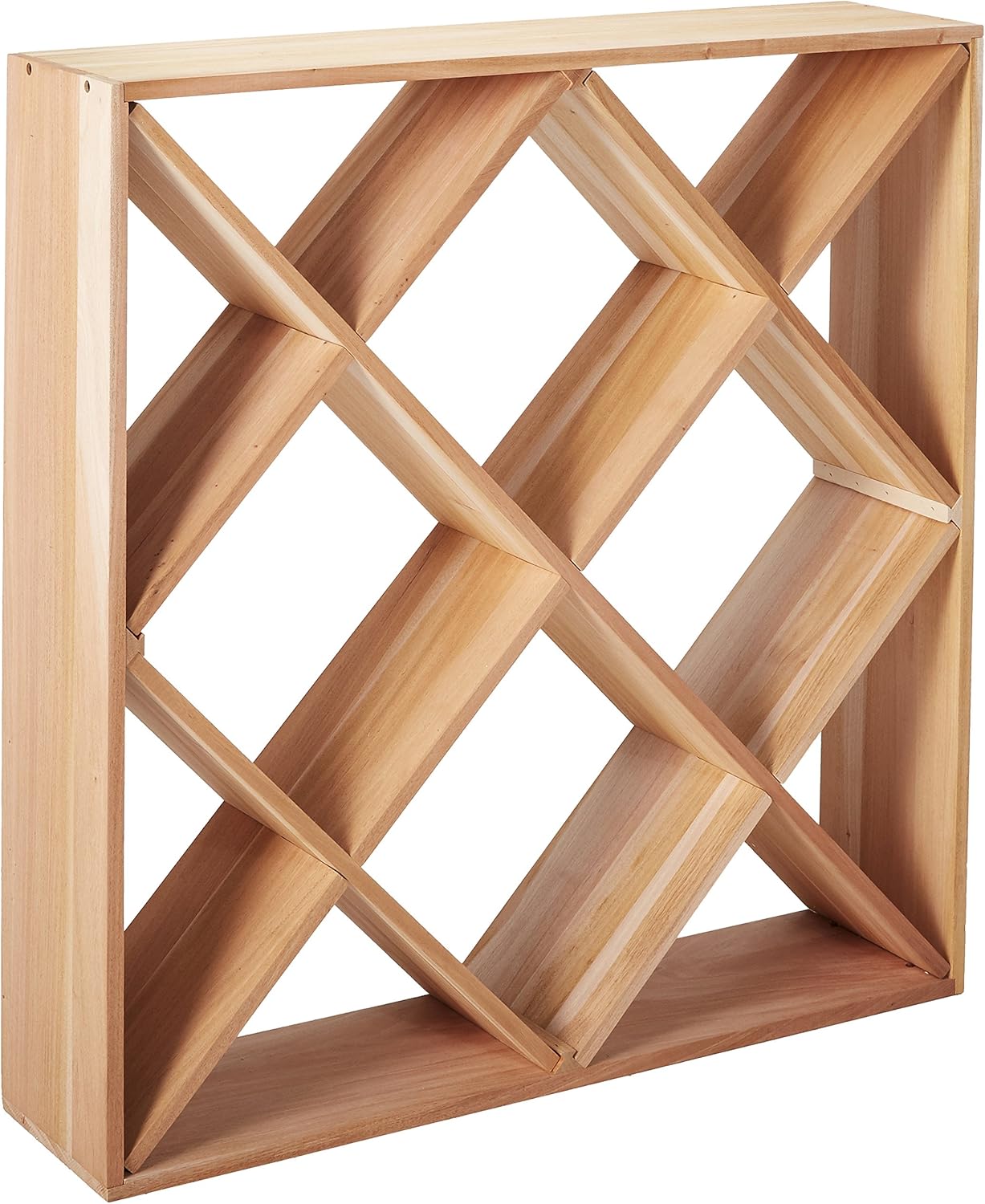Wine Enthusiast Jumbo Bin 120 Bottle Wine Rack - Natural