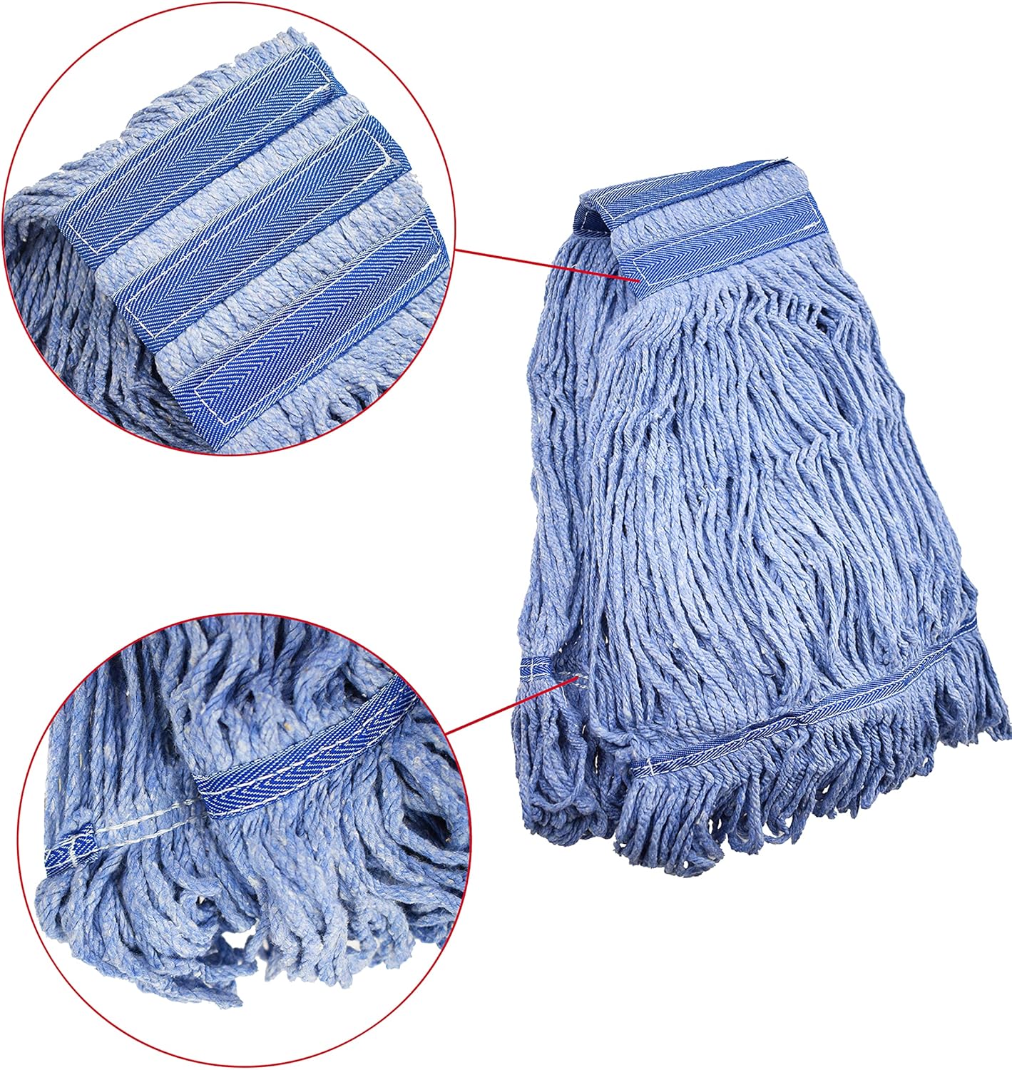 NIUBEE Heavy Duty String Blue Mop Head Replacement